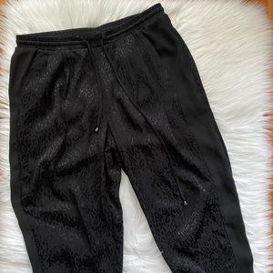 DYNAMITE Black Leopard Print Joggers